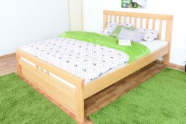 Lit double Easy Premium Line K8 | Surdimensionné 160 x 220 cm | Hêtre massif naturel | 1 façade incluse