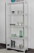 Étagère en bois de pin massif blanc Junco 55 L - 163 x 70 x 30 cm (H x L x P)