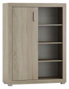 Commode Lorengau 03 | Chêne Sonoma | 136 x 100 x 40 cm | Design moderne et rangements pratiques
