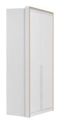 Armoire penderie Cerdanyola 03 | Chêne / Blanc | 216 x 100 x 56 cm | Rangement optimisé