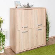 Commode Kerowagi 11, couleur : chêne Sonoma - Dimensions : 110 x 96 x 41 cm (H x L x P)