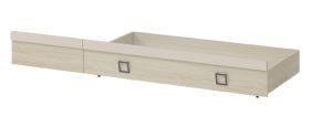 Tiroir pour lit Benjamin, couleur : cendre / crème - Dimensions : 27 x 74 x 138 cm (H x l x L)