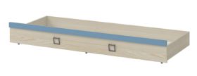 Sommier pour lit Benjamin, couleur : frêne / bleu - Surface de couchage : 80 x 190 cm (l x L)