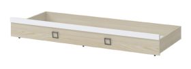Cadre sommier de lit pour lit Benjamin, couleur : frêne / blanc - Surface de couchage : 80 x 190 cm (l x L)