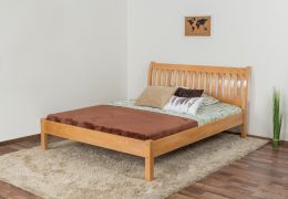 Lit double / lit d'appoint Wooden Nature 142 hêtre massif nature - 160 x 200 cm (L x l)