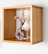 Étagère à suspendre / étagère murale en pin massif couleurs aulne Junco 291W - 35 x 35 x 20 cm (H x L x P)