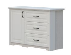 Commode Falefa 02, couleur : ivoire - dimensions : 88 x 131 x 48 cm (h x l x p)
