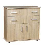 Commode Tandil 05 | Chêne Sonoma | 94 x 94 x 45 cm | Design moderne et lignes épurées