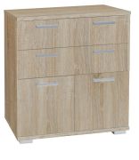 Commode Tandil 04 | Chêne Sonoma | 87 x 80 x 41 cm | Design moderne et lignes épurées