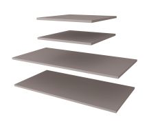 Tablette en bois pour armoire / Set de 2 pièces / Couleur : Cachemire / Pour armoires de largeur : 150 cm