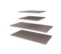 Tablette en bois pour penderie / Set de 2 pièces / Couleur : Cachemire / Pour armoires de largeur : 250 cm