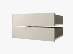 2 tiroirs d'armoire, Couleur : Cachemire