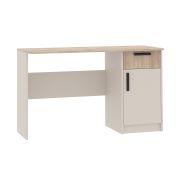 Bureau Fafe 19 | Kaschmir & Chêne Cremona | 1 porte, 1 tiroir, 2 niches | Soft Close | 75,5 x 125 x 52,5 cm
