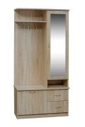 Penderie Concorda 03 | Finition chêne Sonoma | 194 x 93 x 40 cm | Design moderne et fonctionnel