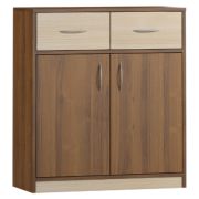 Commode Pasuruan 08 | Noyer & Érable | 95 x 85 x 37 cm | Design moderne & espace optimisé