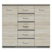 Commode Pamulang 04 | Chêne de Sonoma | 112 x 122 x 40 cm | Design moderne et chaleureux