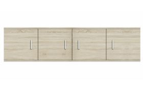 Elément supérieur pour armoire / penderie Pamulang 16 portes battantes, couleur : Chêne de Sonoma - Dimensions : 50 x 200 x 60 cm (H x L x P)