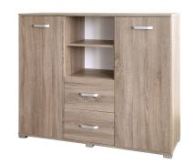 Commode Kikori 11 | Chêne Sonoma | 113 x 130 x 40 cm | Rangement moderne et élégant