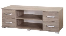 Meuble TV Kikori 01 | chêne Sonoma | 43 x 120 x 43 cm | Design moderne et rangement optimisé