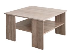 Table basse Kikori 04 | chêne Sonoma | 78 x 78 x 47 cm | Pratique et moderne
