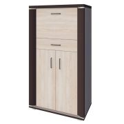 Armoire Aitape 05 | Chêne Sonoma foncé/claire | 145 x 80 x 40 cm | Design moderne