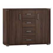 Commode Aitape 17 | Chêne Sonoma foncé | 92 x 119 x 40 cm | Design moderne et chaleureux