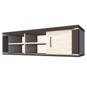 Armoire murale Aitape 04 | Chêne Sonoma foncé & clair | 37 x 135 x 30 cm | Rangement moderne