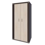 Armoire penderie Aitape 29 | chêne Sonoma foncé & clair | 188 x 90 x 55 cm | Grand espace de rangement