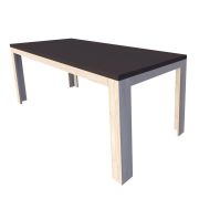 Table à manger extensible Aitape 22 | Chêne Sonoma foncé & clair | 160-200 x 80 cm