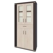 Vitrine Aitape 31 | chêne Sonoma foncé et clair | 188 x 90 x 40 cm | Rangement élégant