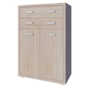 Commode Kerowagi 06 | chêne Sonoma | 125 x 85 x 41 cm | Rangement fonctionnel et design moderne