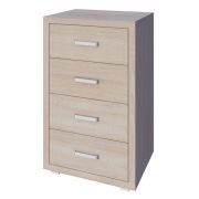 Commode Kerowagi 24 | chêne Sonoma | 90 x 70 x 41 cm | 4 tiroirs spacieux