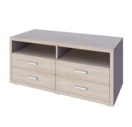 Meuble TV Kerowagi 21 | Chêne Sonoma | 60 x 135 x 49 cm | Design moderne et rangement