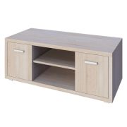 Meuble TV Kerowagi 20 | Chêne clair Sonoma | 50 x 130 x 49 cm | Style moderne, grand espace de rangement