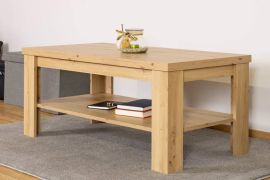Table basse Vanimo 12 | Chêne | 115 x 60 x 48 cm | Design moderne et espace pratique