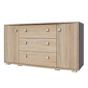 Commode Rabaul 09 | chêne Sonoma | 80 x 160 x 43 cm | Design moderne et spacieux