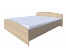 Lit double Rabaul 20 | chêne Sonoma | Surface de couchage 160 x 200 cm | Structure robuste