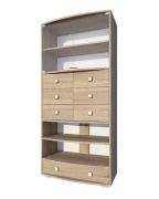 Vitrine Rabaul 28 | Chêne Sonoma | 200 x 94 x 40 cm | Design moderne et spacieux