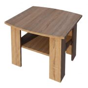 Table basse Rabaul 46 | Finition chêne Sonoma | 73 x 73 x 54 cm | Espace de rangement intégré