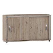 Armoire mobile Cianjur 06 | Chêne / Blanc | 72 x 120 x 45 cm | Pratique & Élégante
