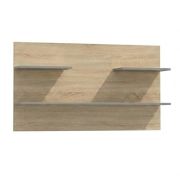 Étagère murale Ciomas 14 | chêne Sonoma / gris | 70 x 125 x 23 cm | Design moderne