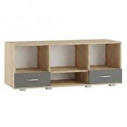 Meuble TV Ciomas 19 | chêne Sonoma & gris | 53 x 135 x 49 cm | Design moderne et spacieux