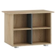 Table basse Ciomas 01 | chêne Sonoma / gris | 78 x 78 x 47 cm | Design moderne et pratique