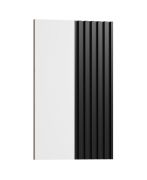 Grand miroir à lamelles noires | Design élégant | 110 x 67 x 4 cm | Finitions haut de gamme | Facile à associer