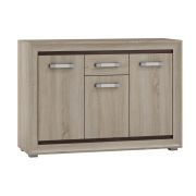 Commode Kundiawa 06 | Chêne Sonoma clair & foncé | 86 x 120 x 40 cm | Rangement élégant