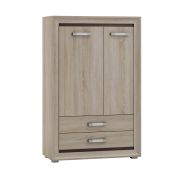 Commode Kundiawa 08 | Chêne Sonoma clair & foncé | 140 x 90 x 40 cm | Design moderne
