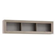 Étagère murale Kundiawa 10 | chêne clair Sonoma | 40 x 160 x 28 cm | Design moderne et chaleureux