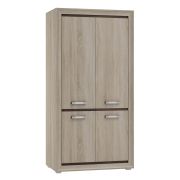 Armoire penderie Kundiawa 32 | 4 portes | chêne clair/foncé Sonoma | 200 x 100 x 58 cm | Rangement optimal