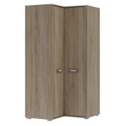 Armoire d’angle à portes battantes Kundiawa 38 | Chêne Sonoma clair | 200 x 100 x 100 cm