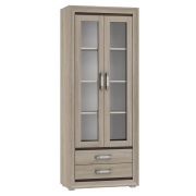 Vitrine Kundiawa 30 | Chêne Sonoma clair & foncé | 200 x 80 x 40 cm | Design moderne